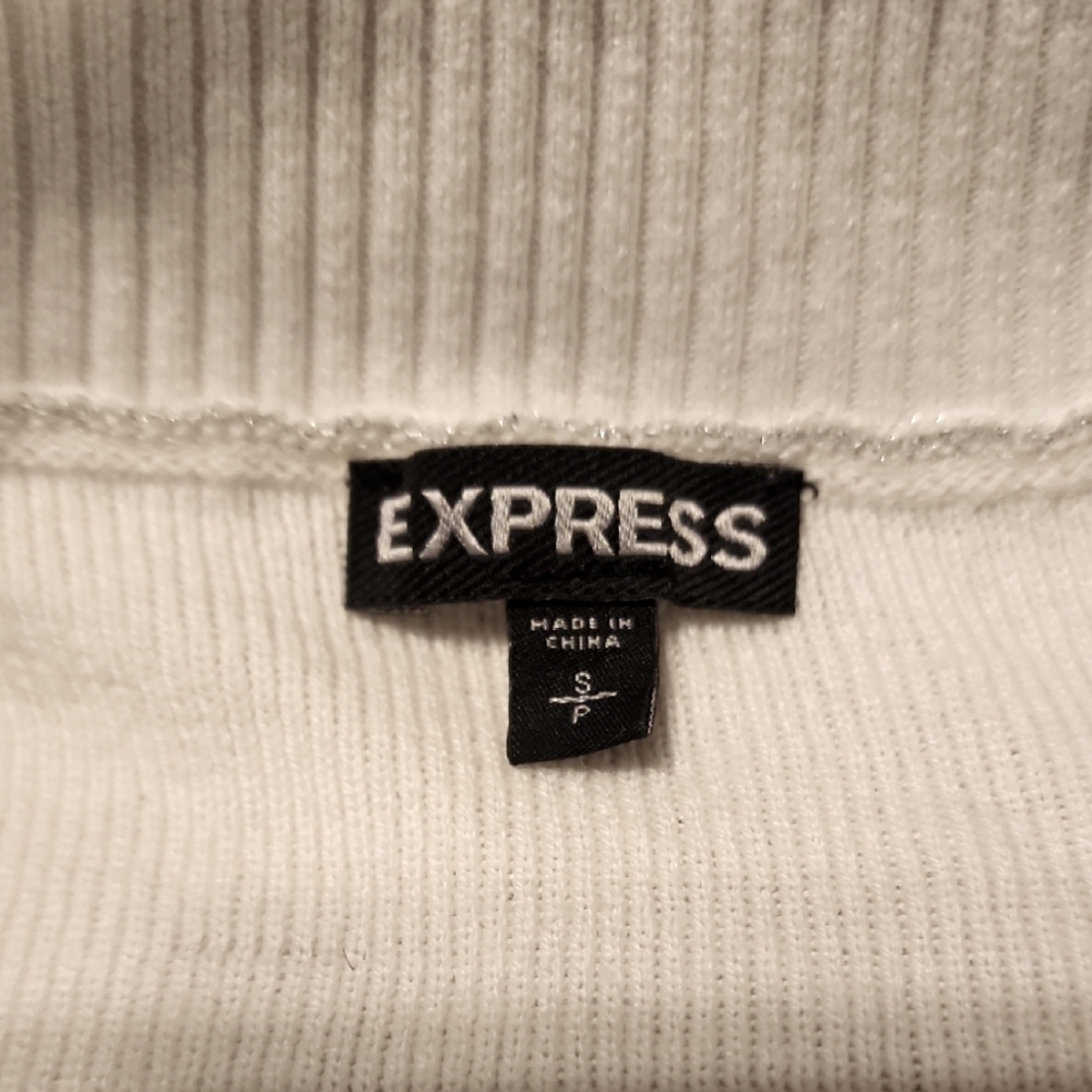 Express White Sweater Small